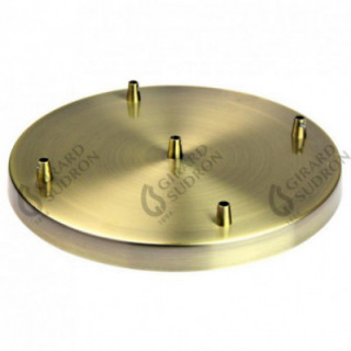 Plafonnier en laiton brossé