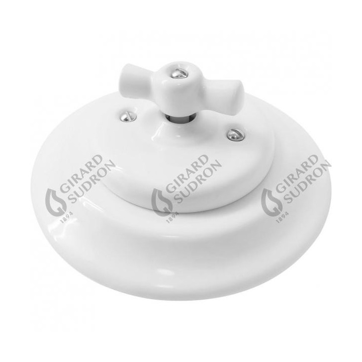 Interrupteur rotatif blanc