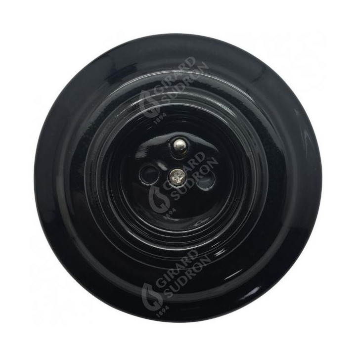 Prise encastrable noire