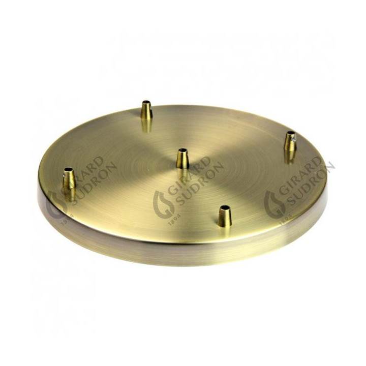 Plafonnier en laiton brossé