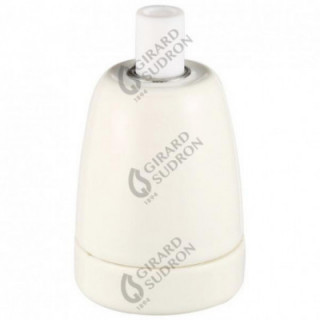 Douille Cramique E27 Blanche