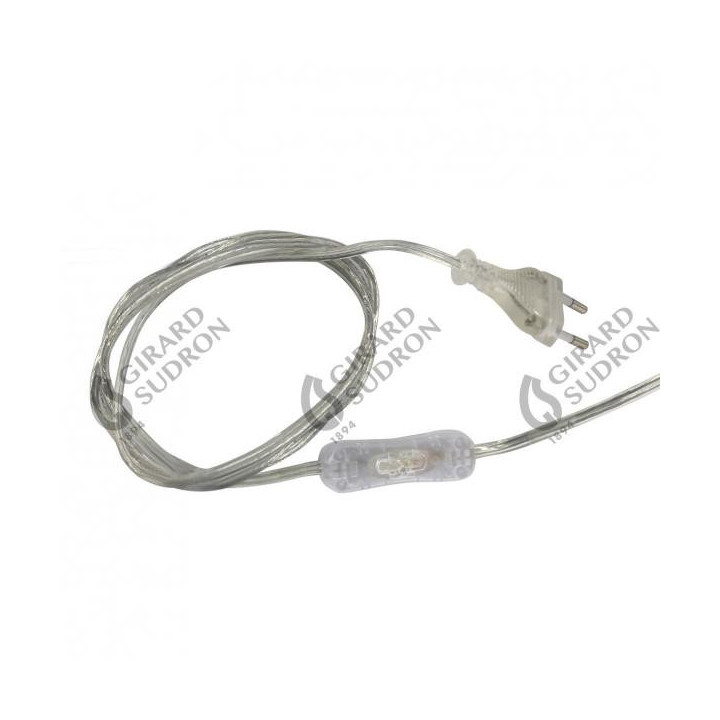 Cordon 2X0.75 L.2.00M Transp.A