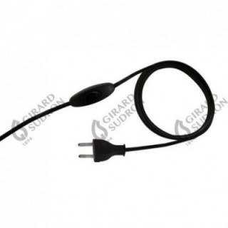 Cordon 2X0.75 L.2M Noir Av Int