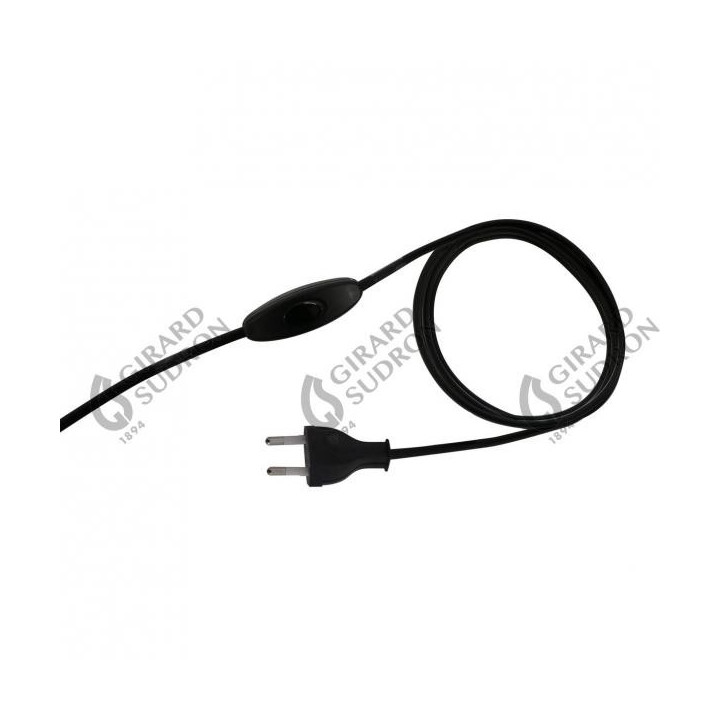 Cordon 2X0.75 L.2M Noir Av Int