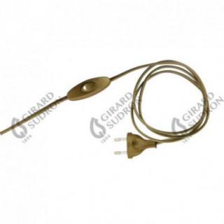 Cordon 2X0.75 L.2M Or Avec Int