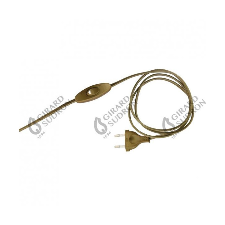 Cordon 2X0.75 L.2M Or Avec Int