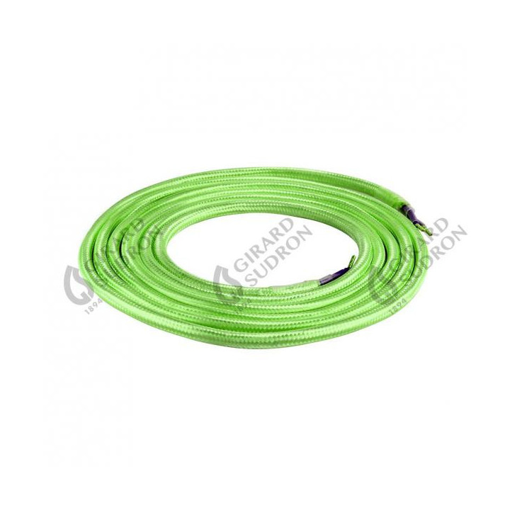 Câble textile vert 2x0.75mm2