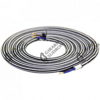 Câble textile noir 2x0,75mm2