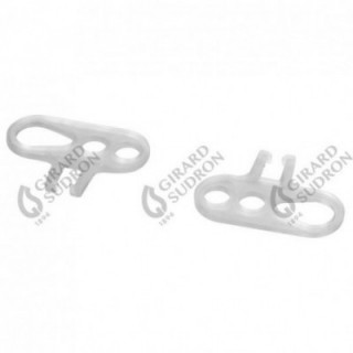 Fixation chape nylon blanc