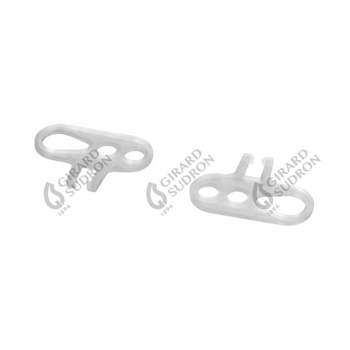 Fixation chape nylon blanc