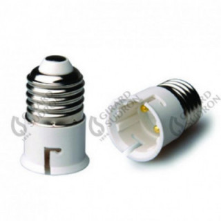 Adaptateur E27B22 Blanc