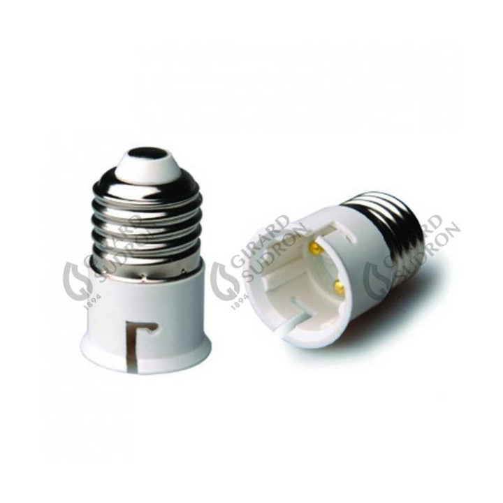 Adaptateur E27B22 Blanc