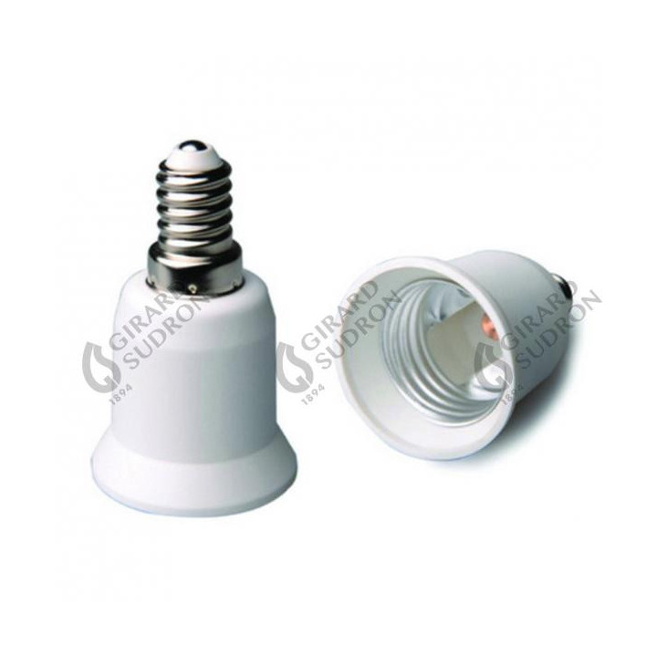 Adaptateur E14E27 Blanc