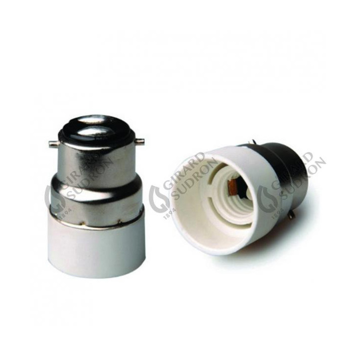 Adaptateur B22E14 Blanc