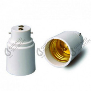 Adaptateur B22E27 Blanc