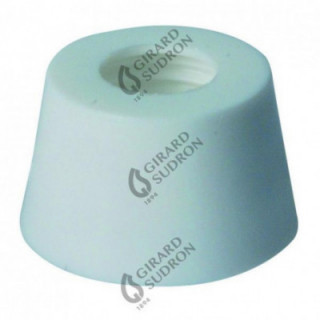 Bague Plast.Blanc Conique H.7