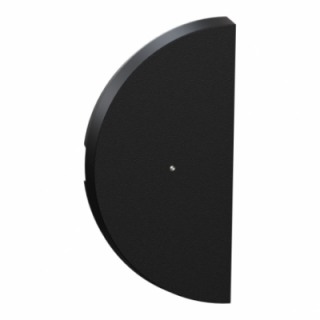 Odace demi enjo lumineux 2xVV pous noir