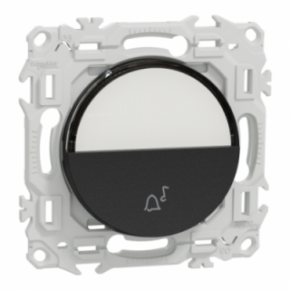 Odace poussoir porte-étiquette noir Odace poussoir porte-étiquette noir