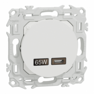 Odace chargeur USB-C 65W blanc Odace chargeur USB-C 65W blanc