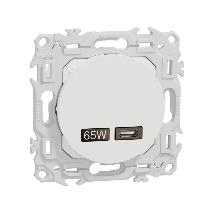 Odace chargeur USB-C 65W blanc Odace chargeur USB-C 65W blanc