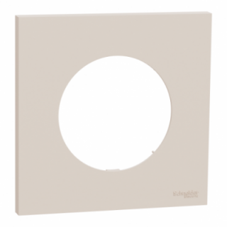 Odace plaque 1 poste beige sable