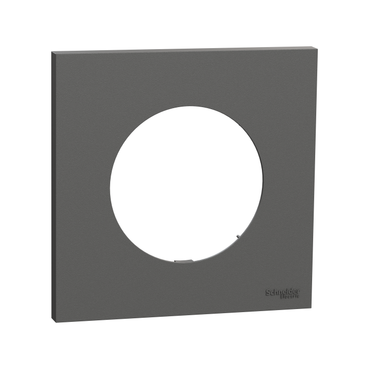 Odace plaque 1 poste gris basalte