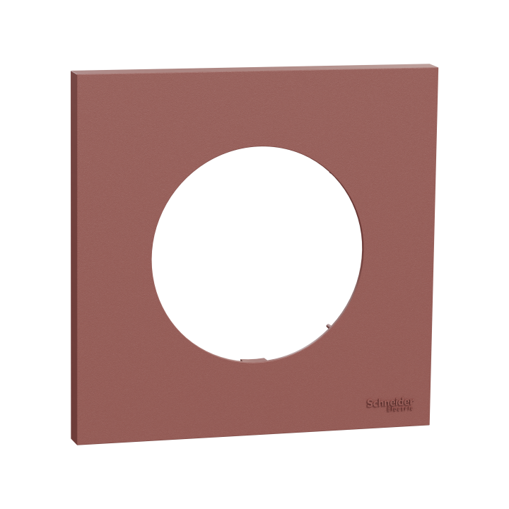 Odace plaque 1 poste rose grenat