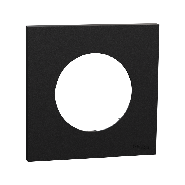 Odace plaque 1 poste noir