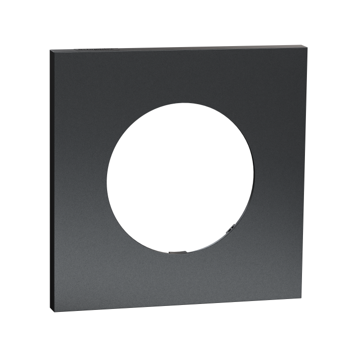 Odace M. plaque 1 poste perle noire