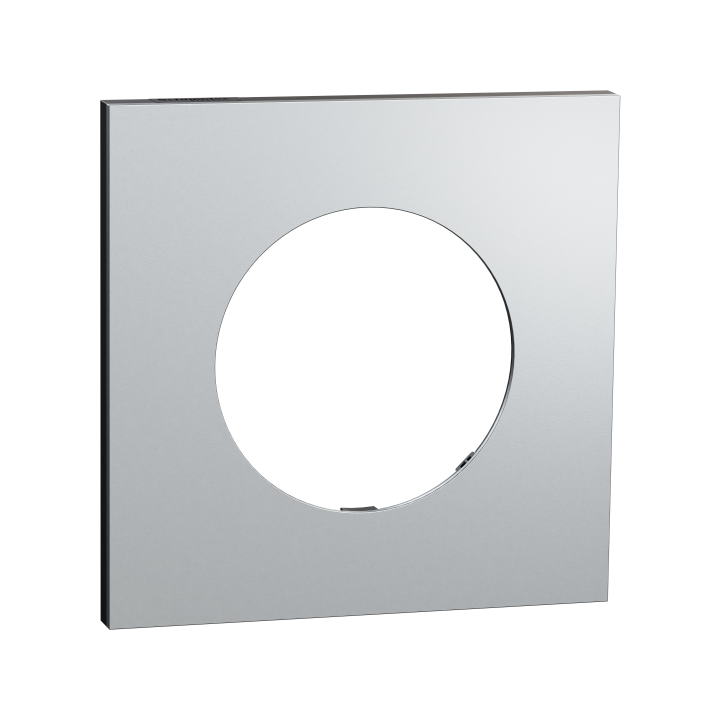 Odace M. plaque 1 poste Aluminium noir