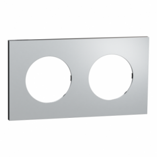 Odace M. plaque 2 postes Aluminium noir Odace M. plaque 2 postes Aluminium noir