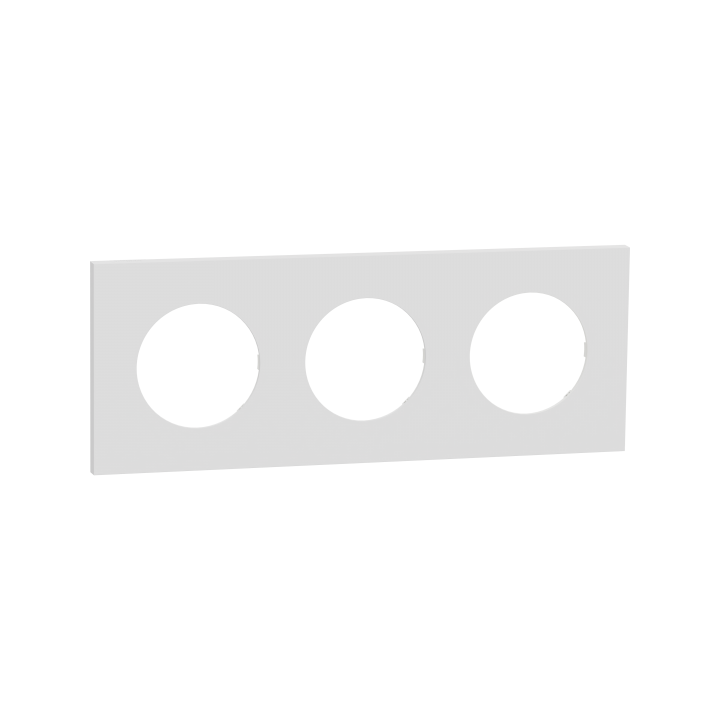 Odace M. plaque 3 postes céramique blanc Odace M. plaque 3 postes céramique blanc