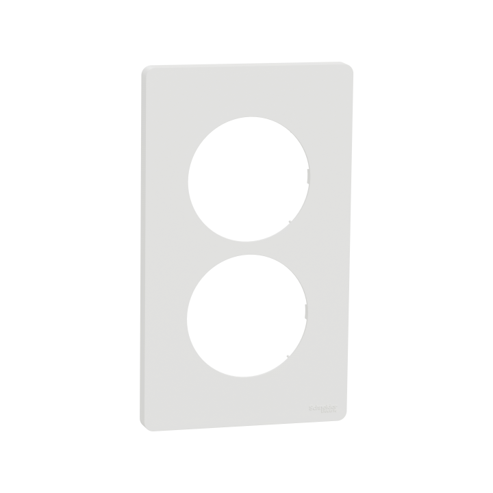 Odace Archi. Plaque 2 postes 57mm blanc Odace Archi. Plaque 2 postes 57mm blanc