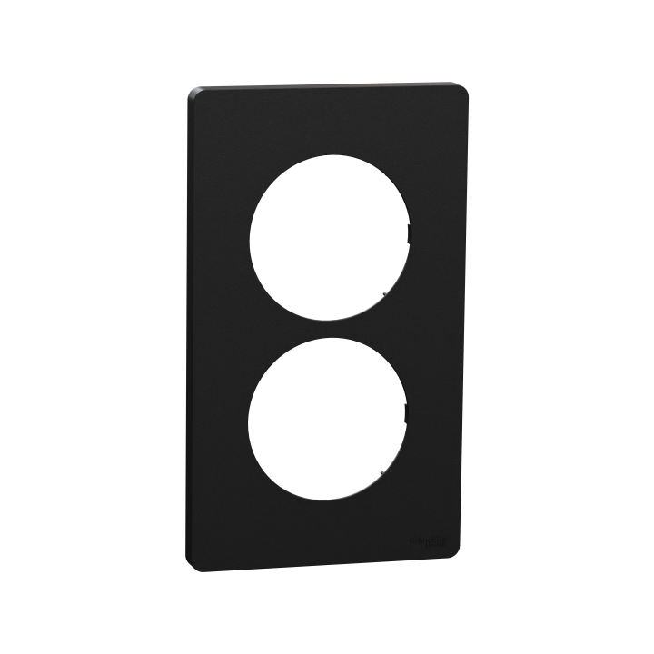 Odace Archi. 2 postes 57mm noir Odace Archi. 2 postes 57mm noir