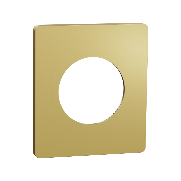 Odace Archi. plaque 1 poste laiton Odace Archi. plaque 1 poste laiton