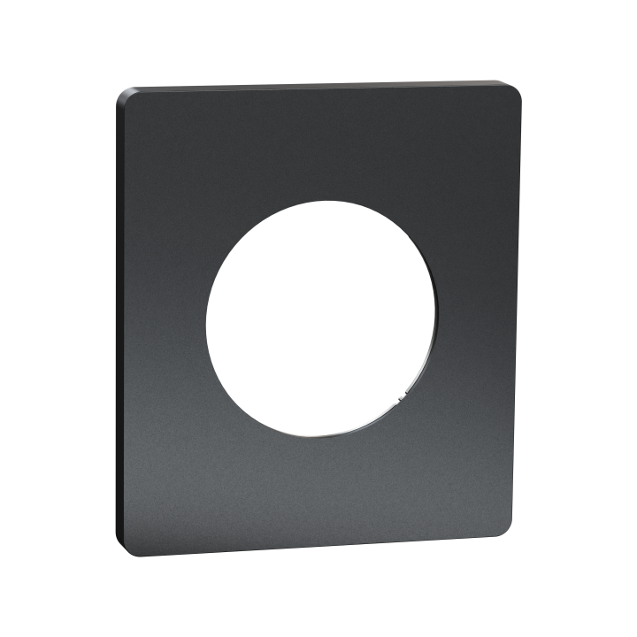 Odace Archi. plaque 1 poste perle noire Odace Archi. plaque 1 poste perle noire