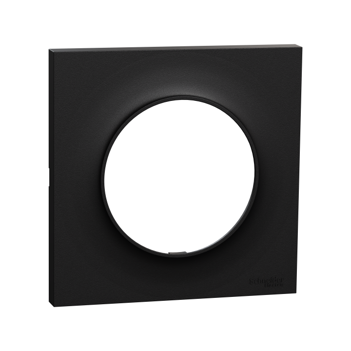 Odace Origine plaque 1 poste noir Odace Origine plaque 1 poste noir