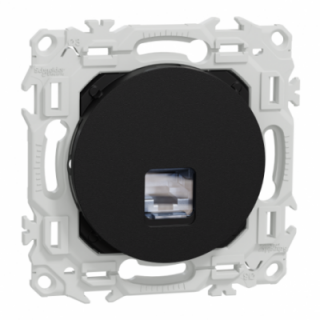 Odace prise RJ45 cat.6 STP noir