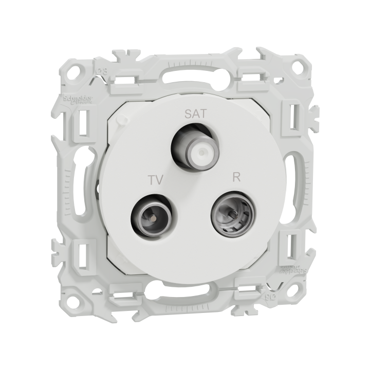 Odace prise TV/FM/SAT blanc
