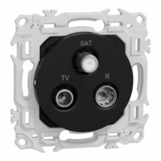Odace prise TV/FM/SAT noir Odace prise TV/FM/SAT noir