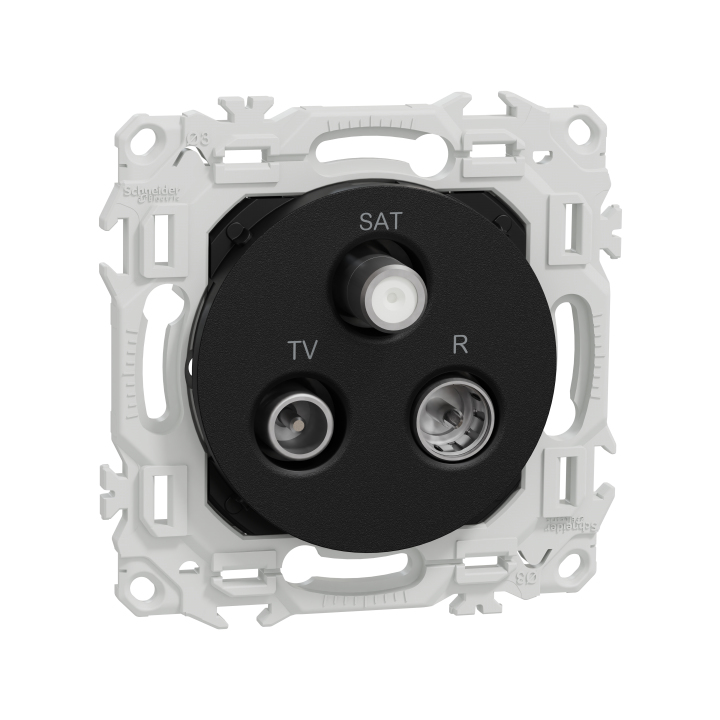 Odace prise TV/FM/SAT noir