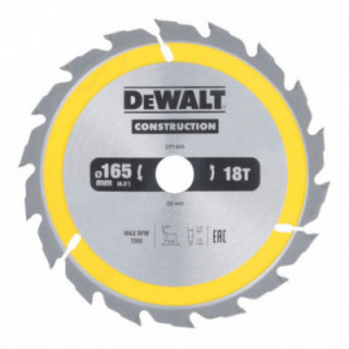 DISQUE POUR LA CONSTRUCTION Ø165 x 20 mm 18T